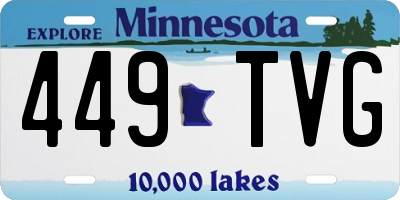MN license plate 449TVG