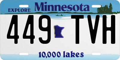 MN license plate 449TVH