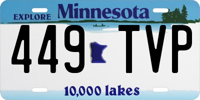 MN license plate 449TVP