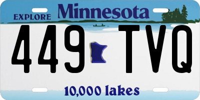 MN license plate 449TVQ