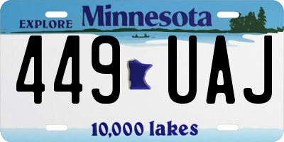 MN license plate 449UAJ