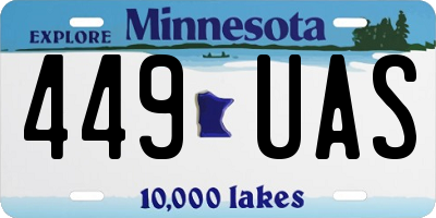MN license plate 449UAS