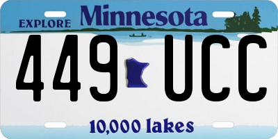 MN license plate 449UCC