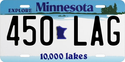 MN license plate 450LAG