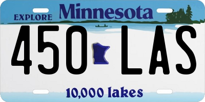 MN license plate 450LAS