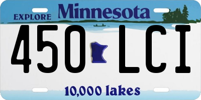 MN license plate 450LCI