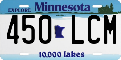 MN license plate 450LCM