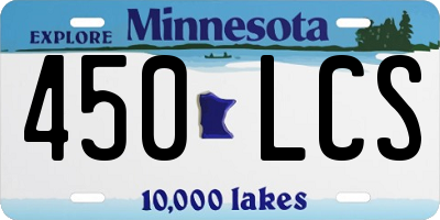 MN license plate 450LCS