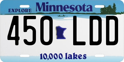 MN license plate 450LDD