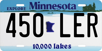 MN license plate 450LER