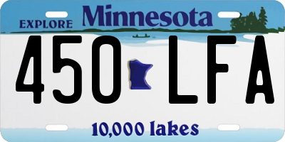 MN license plate 450LFA