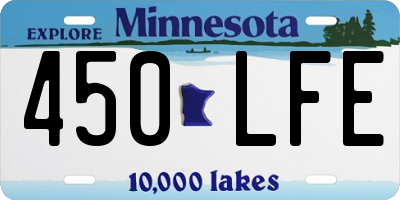 MN license plate 450LFE