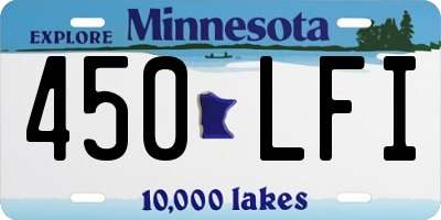 MN license plate 450LFI