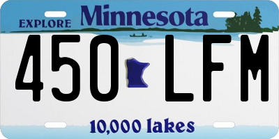 MN license plate 450LFM