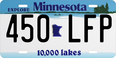 MN license plate 450LFP