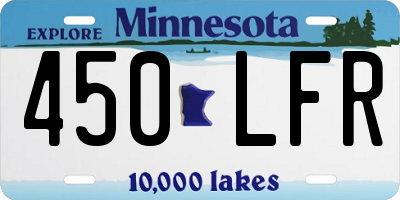 MN license plate 450LFR