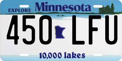 MN license plate 450LFU