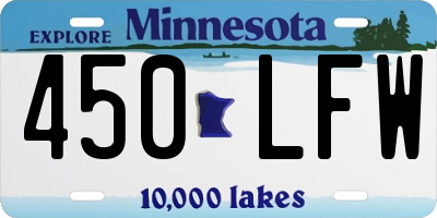 MN license plate 450LFW