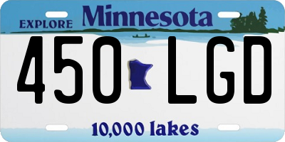 MN license plate 450LGD
