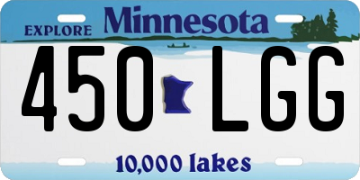 MN license plate 450LGG