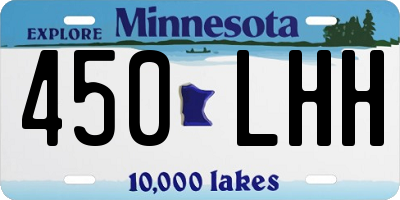 MN license plate 450LHH
