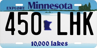 MN license plate 450LHK