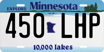MN license plate 450LHP