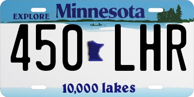 MN license plate 450LHR