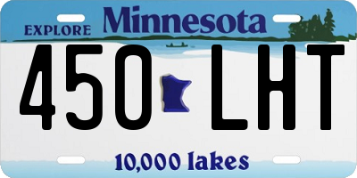 MN license plate 450LHT
