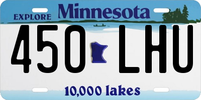 MN license plate 450LHU