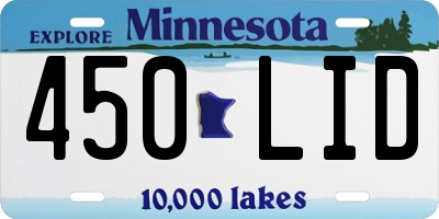 MN license plate 450LID