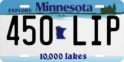 MN license plate 450LIP