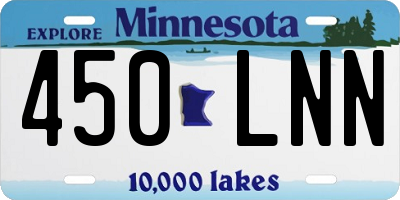MN license plate 450LNN