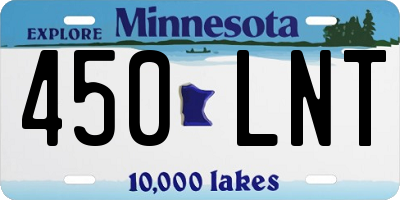 MN license plate 450LNT
