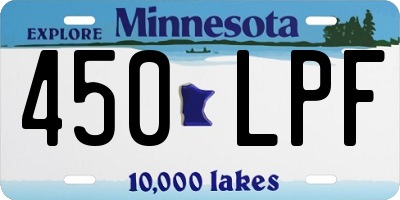 MN license plate 450LPF