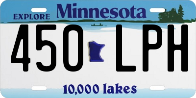 MN license plate 450LPH