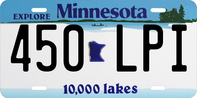 MN license plate 450LPI
