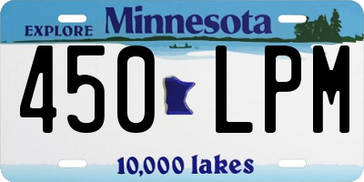 MN license plate 450LPM
