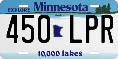 MN license plate 450LPR