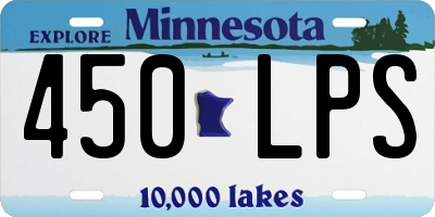 MN license plate 450LPS