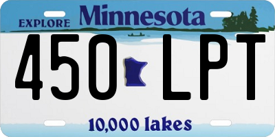 MN license plate 450LPT