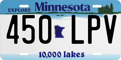 MN license plate 450LPV