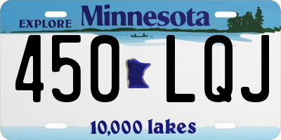 MN license plate 450LQJ
