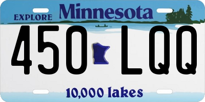 MN license plate 450LQQ