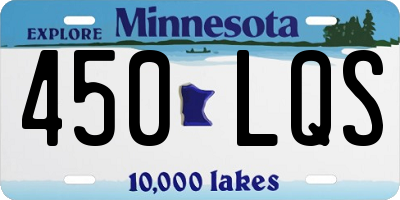 MN license plate 450LQS