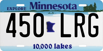 MN license plate 450LRG