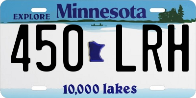 MN license plate 450LRH
