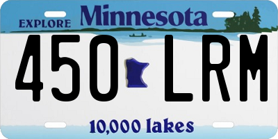 MN license plate 450LRM