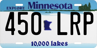 MN license plate 450LRP