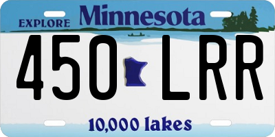 MN license plate 450LRR